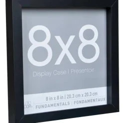 3 Pack Fundamentals 8" x 8" Black Shadow Boxes by Studio Décor®