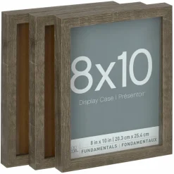 3 Pack Fundamentals 8" x 10" Gray Shadow Boxes by Studio Décor®