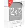 2 Pack Fundamentals 12" x 12" White Shadow Boxes by Studio Décor®