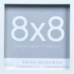 3 Pack Fundamentals 8" x 8" White  Shadow Boxes by Studio Décor®