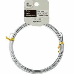 12 Pack: 18 Gauge Flat Silver Wire by Bead Landing™