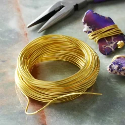 12 Pack: 18 Gauge Gold Aluminum Wire by Bead Landing™
