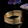 12 Pack: 24 Gauge Gold Beading Wire by Bead Landing™