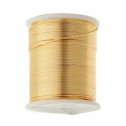 12 Pack: 24 Gauge Gold Beading Wire by Bead Landing™
