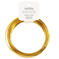 12 Pack: 18 Gauge Gold Flat Wire by Bead Landing™