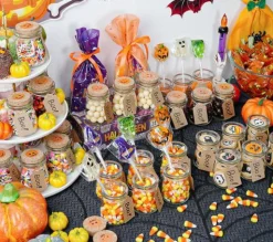 40 Pack Glass Favor Jars with Cork Lid, 3.4 oz Small Glass Bottles for Wedding Favor, Baby Shower, Party Favor, Gift Jars for Candy, Bonus Twine and Labels