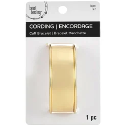 12 Pack: Gold Cuff Bracelet with Inlay by Bead Landing™