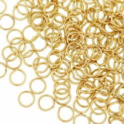 12 Pack: Gold Finish Jump Rings by Bead Landing™