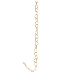 12 Pack: 7.5" Gold Heart Charm Bracelet by Bead Landing™