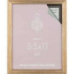 12 Pack: Gold Narrow 8.5" x 11" Frame, Aspect by Studio Décor®