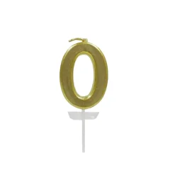 12 Pack: Gold Number Candle by Celebrate It®