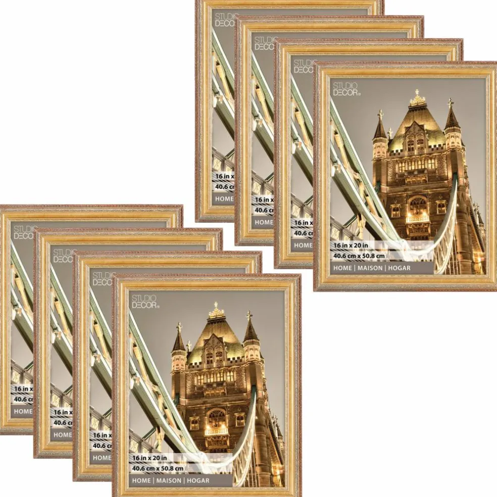 8 Pack: Gold 16" x 20" Pompeii Frame, Home Collection By Studio Décor®