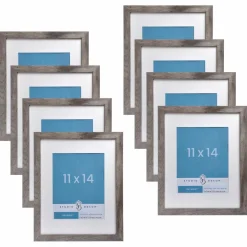 8 Pack: Gray Belmont Frame With Mat by Studio Décor®