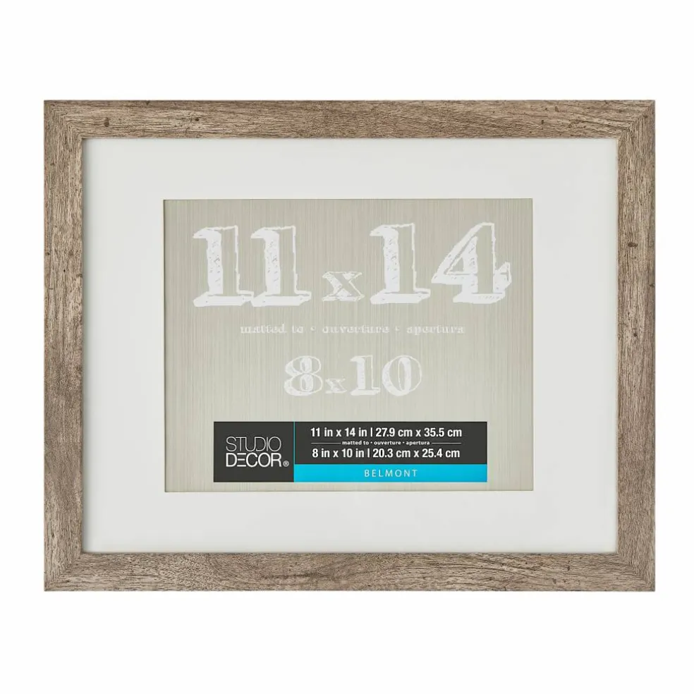 8 Pack: Gray Belmont Frame With Mat by Studio Décor®