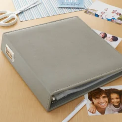 8 Pack: Gray Saffiano D-Ring Scrapbook Album by Recollections®