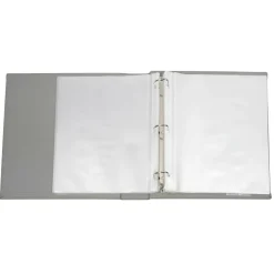 8 Pack: Gray Saffiano D-Ring Scrapbook Album by Recollections®