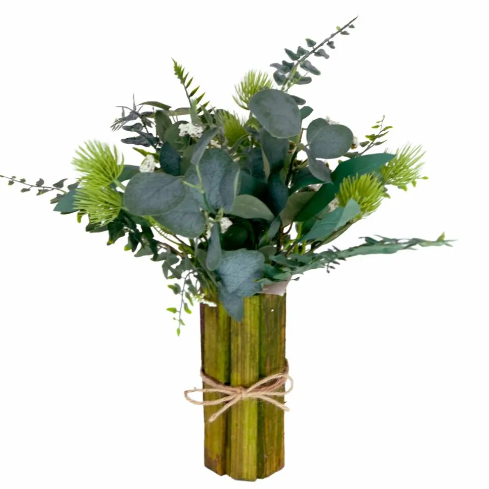 6 Pack: 16'' Green Spring Floral Bouquet
