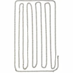 12 Pack: 96" Gun Metal Thin Curb Chain by Bead Landing™