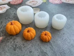 4 Pack Halloween Candle Molds(4Pcs Pumpkin)2.8 x 2.8 x 2 inches