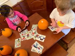 36 Pack Halloween Pumpkin Decorating Stickers Mini Make 36 Small Pumpkin Face Stickers for Halloween Kids Toddlers Party Favors Treats Sticker Gifts 18 Sheets, Pumpkins not Included