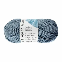 8 Pack: Heathered Bamboo™ Yarn by Loops & Threads®