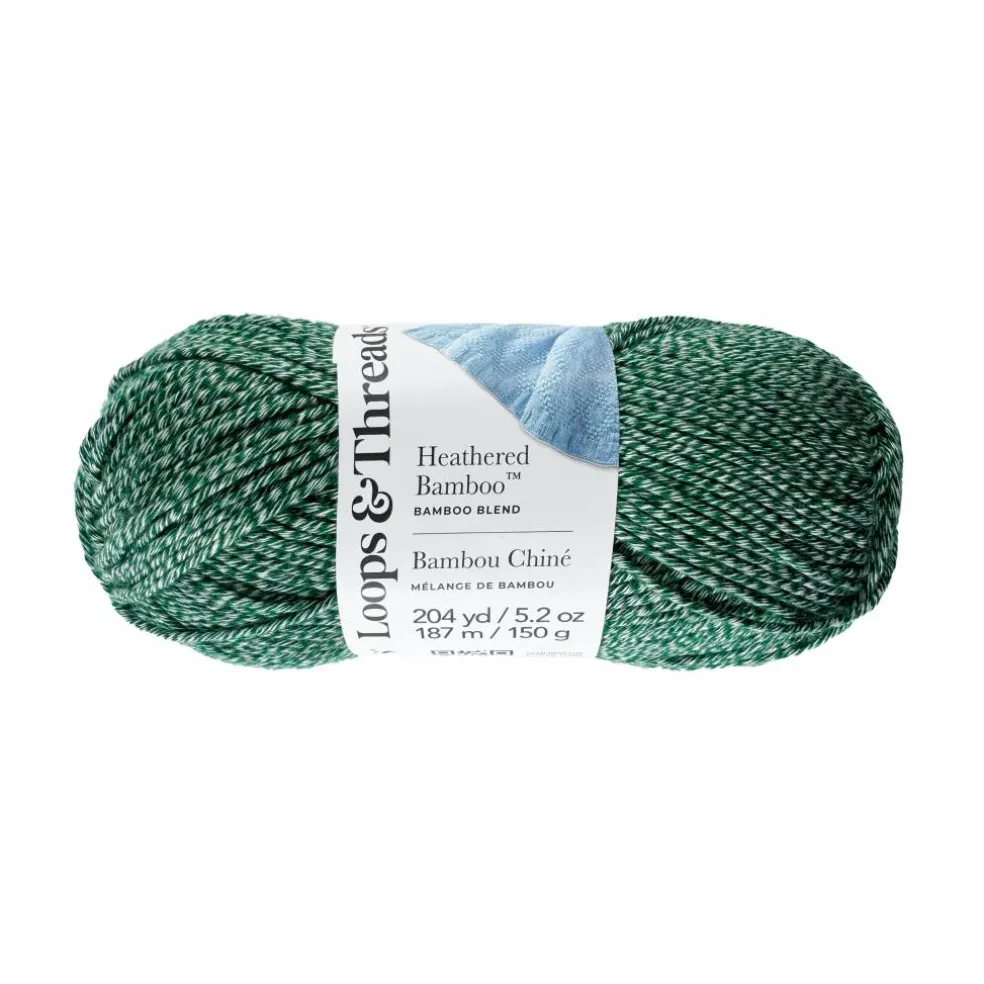 8 Pack: Heathered Bamboo™ Yarn by Loops & Threads®