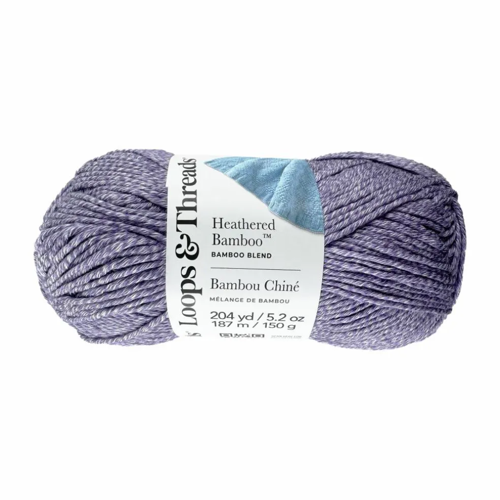 8 Pack: Heathered Bamboo™ Yarn by Loops & Threads®