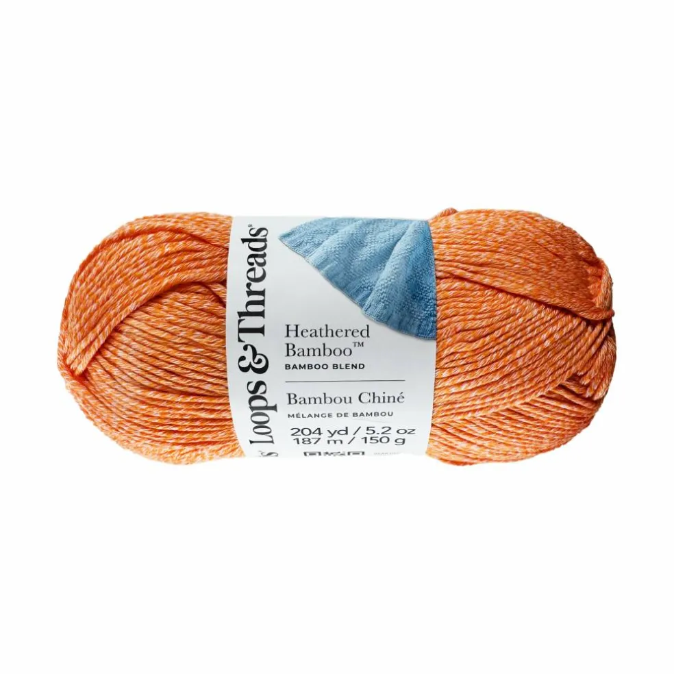 8 Pack: Heathered Bamboo™ Yarn by Loops & Threads®