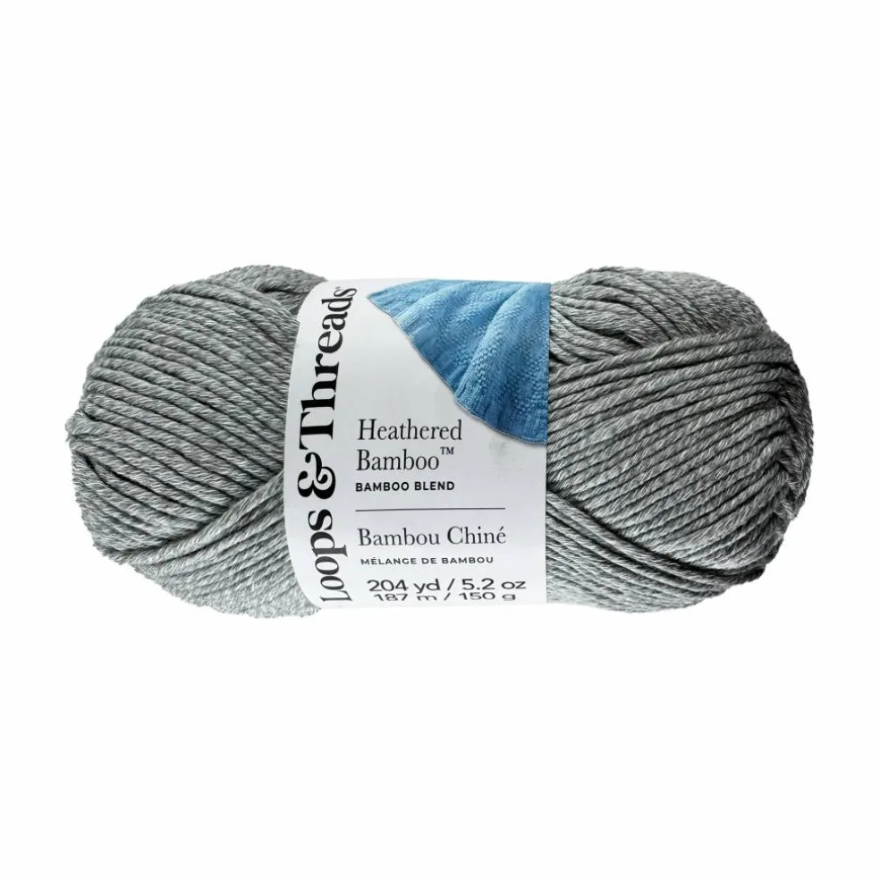 8 Pack: Heathered Bamboo™ Yarn by Loops & Threads®