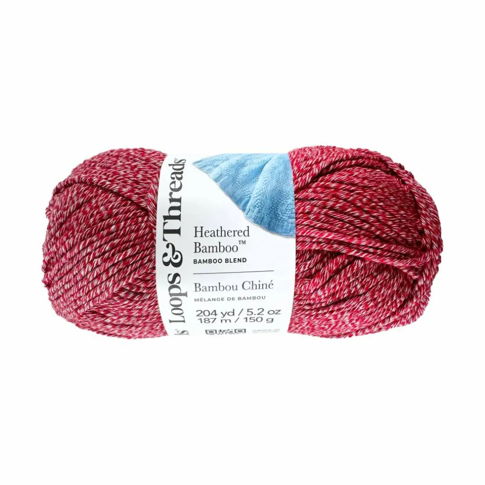 8 Pack: Heathered Bamboo™ Yarn by Loops & Threads®