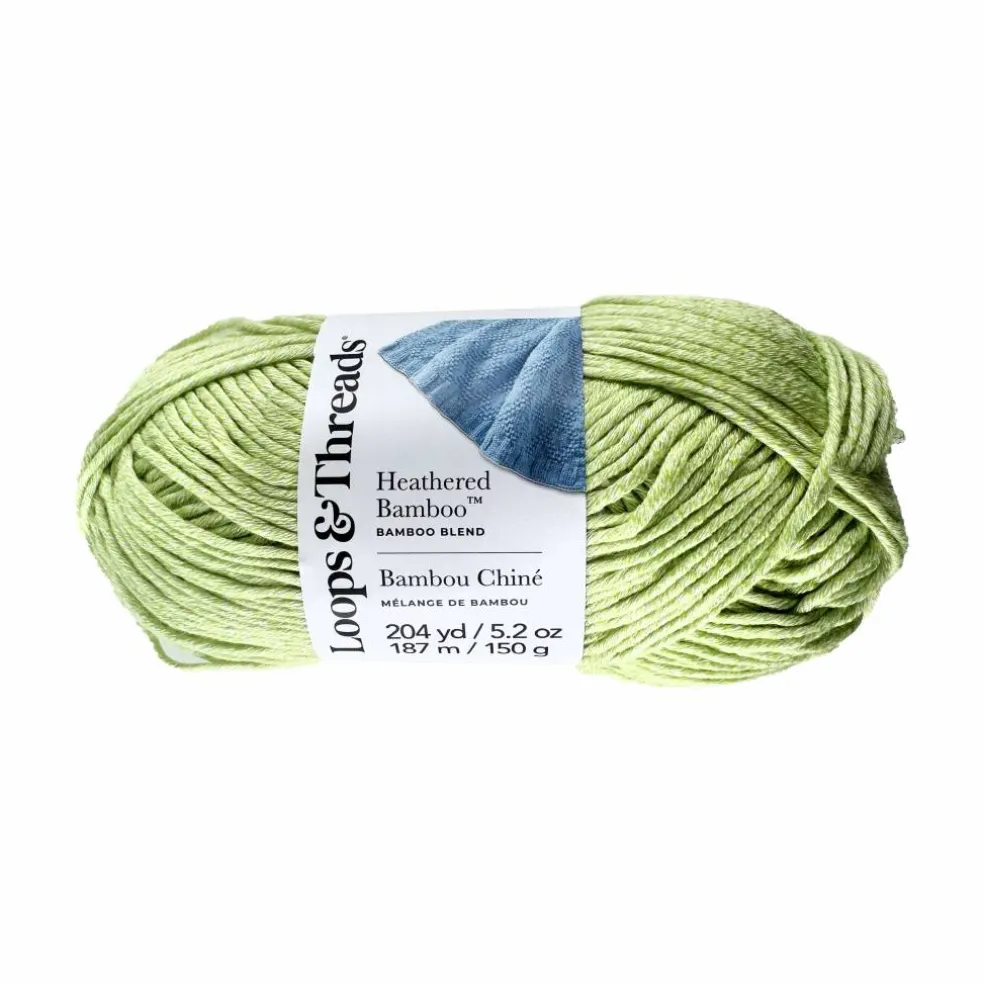 8 Pack: Heathered Bamboo™ Yarn by Loops & Threads®