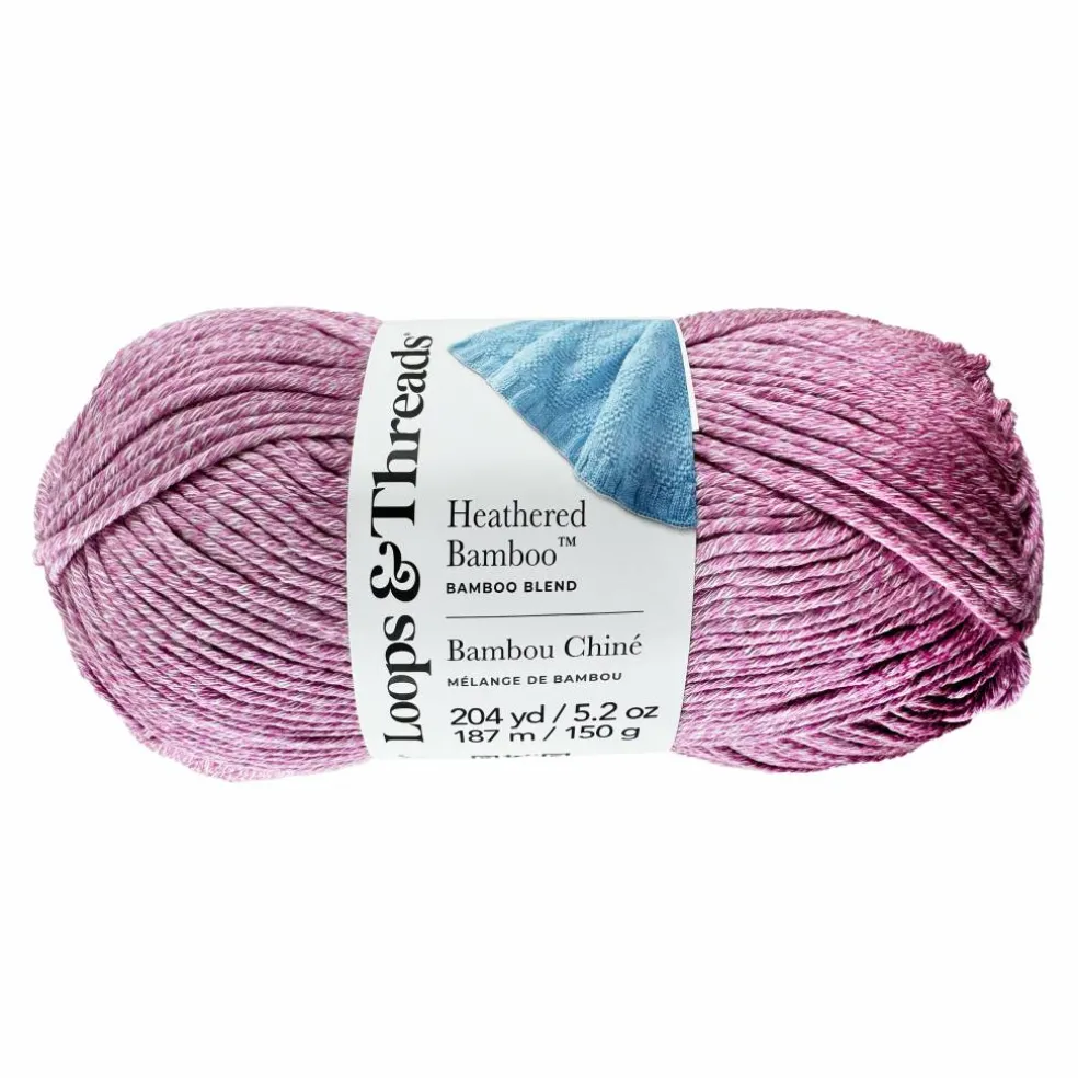 8 Pack: Heathered Bamboo™ Yarn by Loops & Threads®