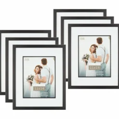 6 Pack: Home Black Studio Frame with Mat by Studio Décor®