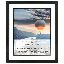 6 Pack: Home Black Studio Frame with Mat by Studio Décor®