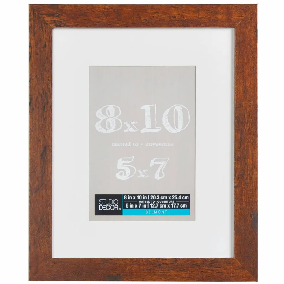 8 Pack: Honey Belmont Frame with Mat by Studio Décor®