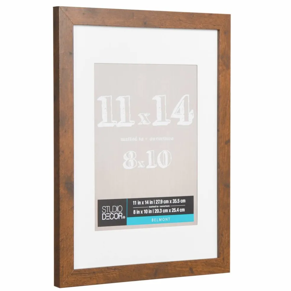 8 Pack: Honey Belmont Frame with Mat by Studio Décor®