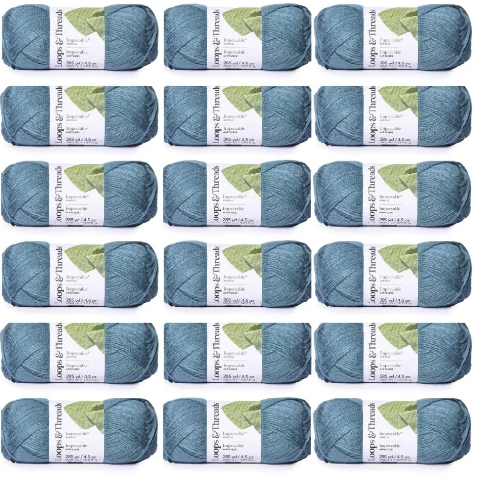 18 Pack: Impeccable® Solid Yarn by Loops & Threads®