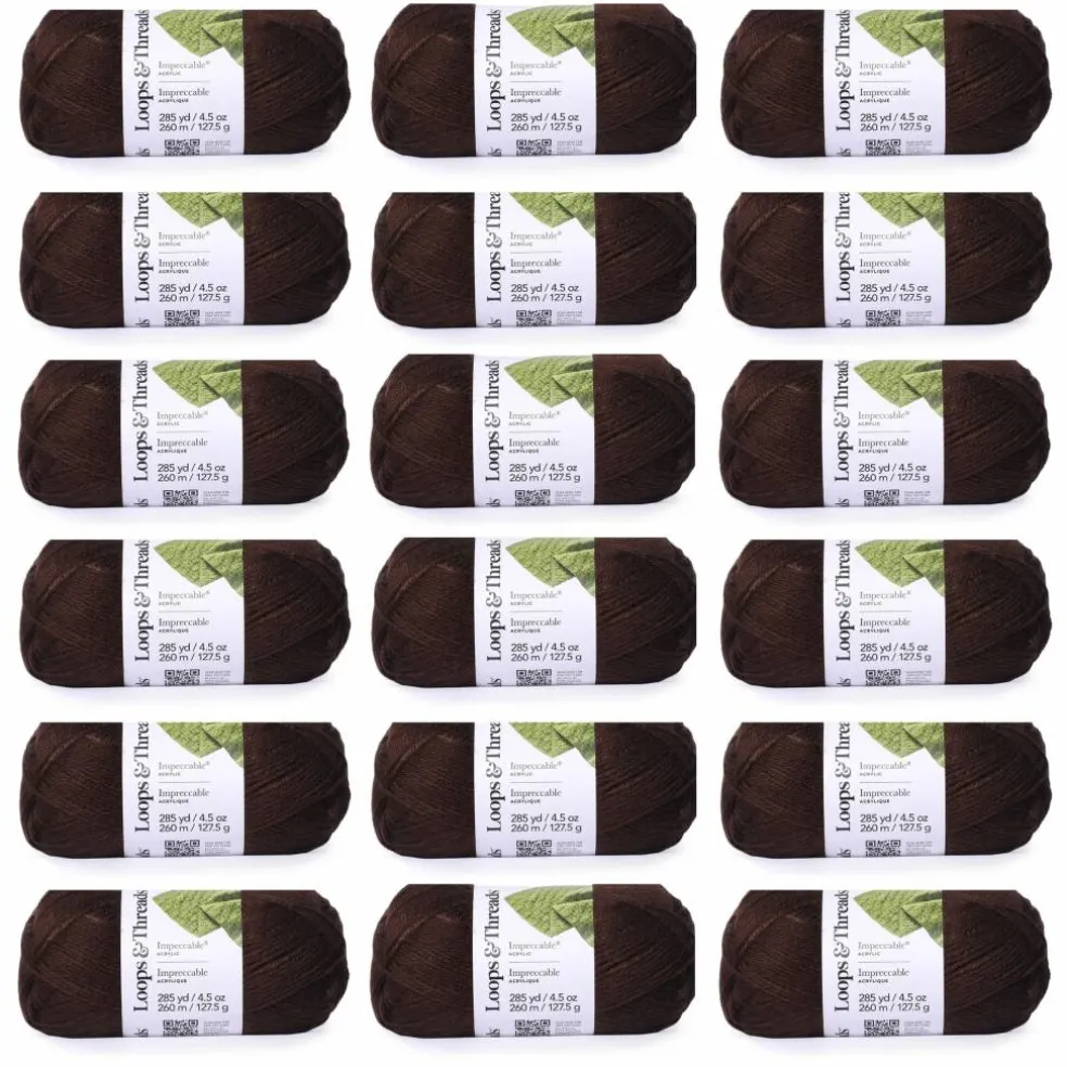 18 Pack: Impeccable® Solid Yarn by Loops & Threads®
