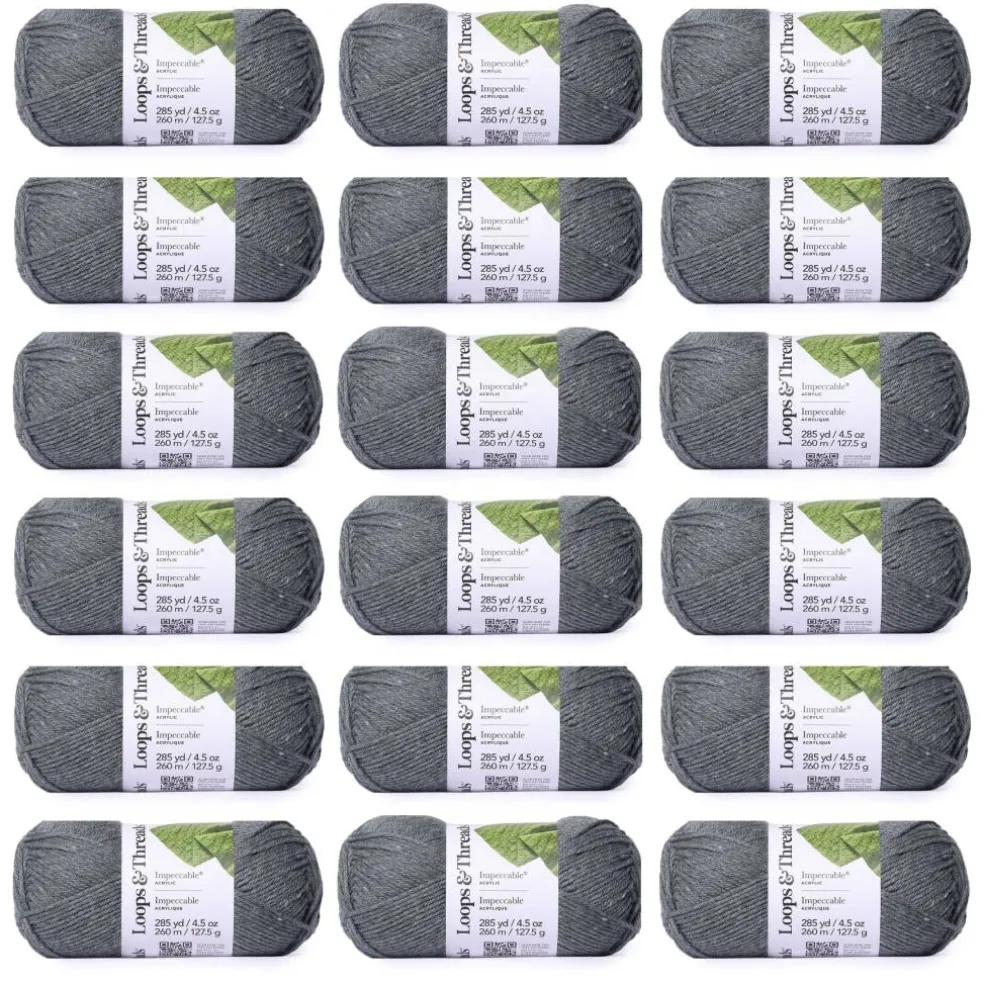 18 Pack: Impeccable® Solid Yarn by Loops & Threads®