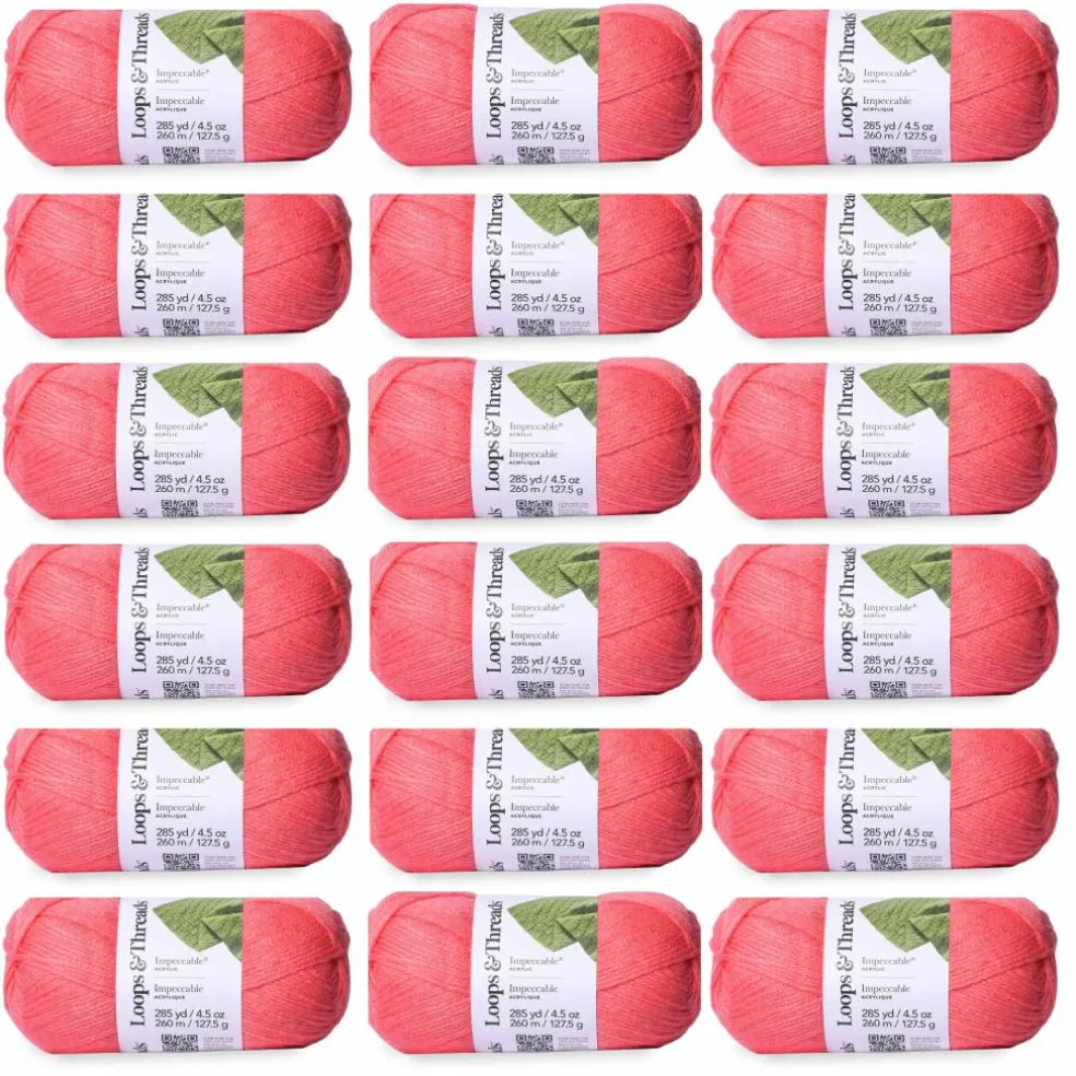 18 Pack: Impeccable® Solid Yarn by Loops & Threads®