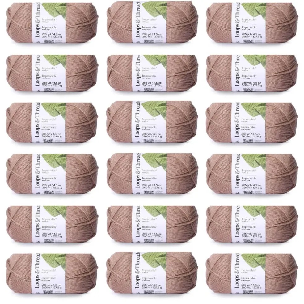 18 Pack: Impeccable® Solid Yarn by Loops & Threads®