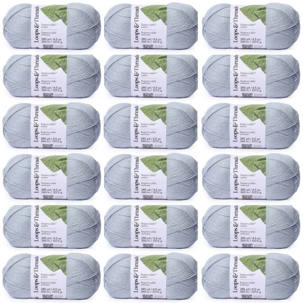 18 Pack: Impeccable® Solid Yarn by Loops & Threads®