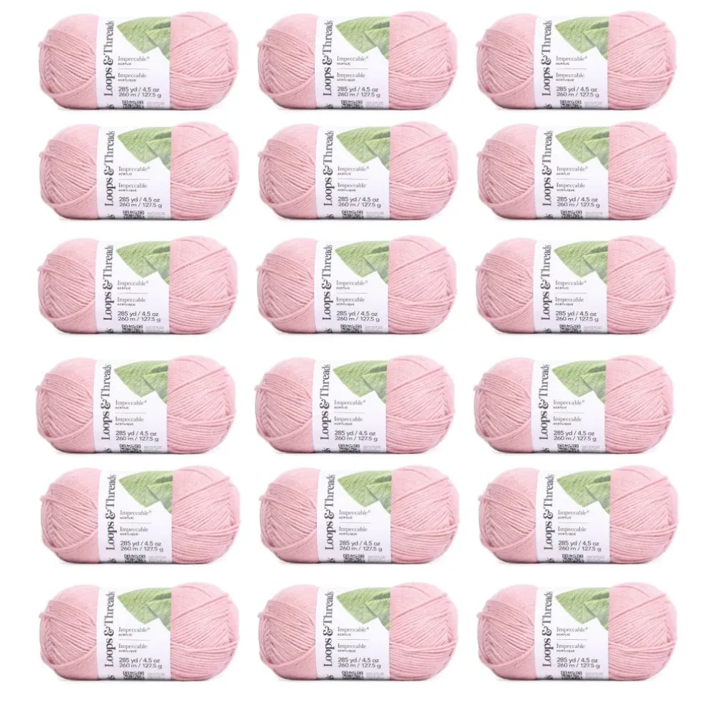 18 Pack: Impeccable® Solid Yarn by Loops & Threads®