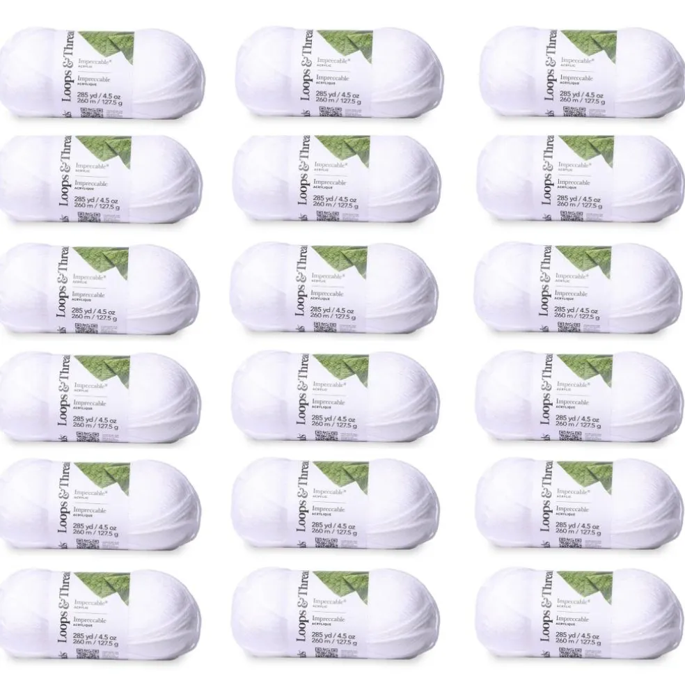 18 Pack: Impeccable® Solid Yarn by Loops & Threads®