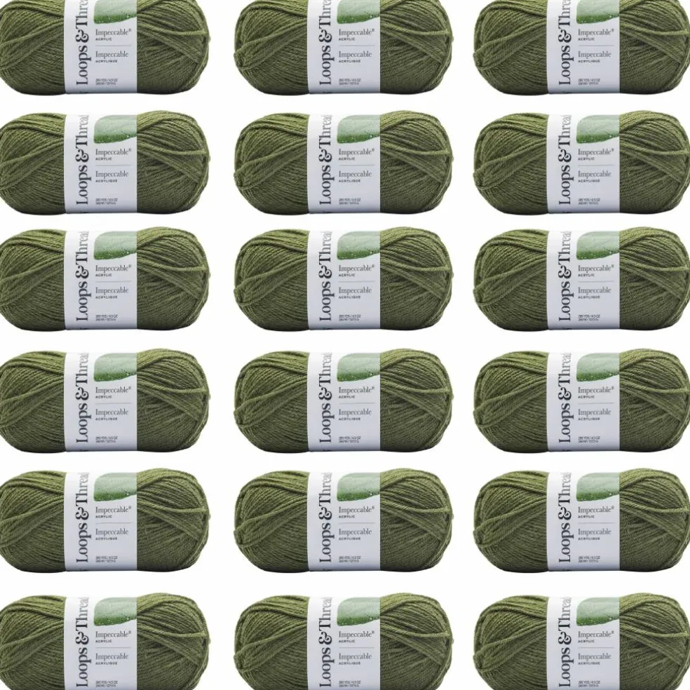 18 Pack: Impeccable® Solid Yarn by Loops & Threads®