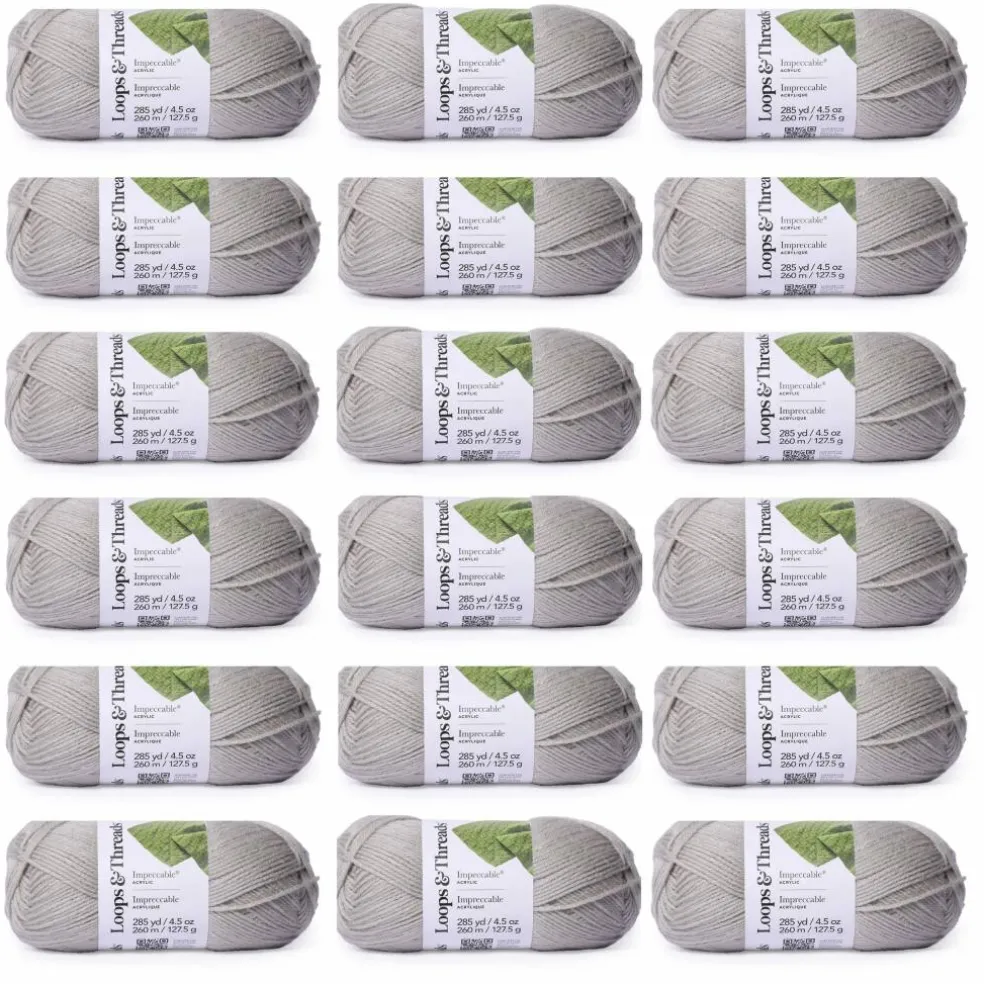 18 Pack: Impeccable® Solid Yarn by Loops & Threads®