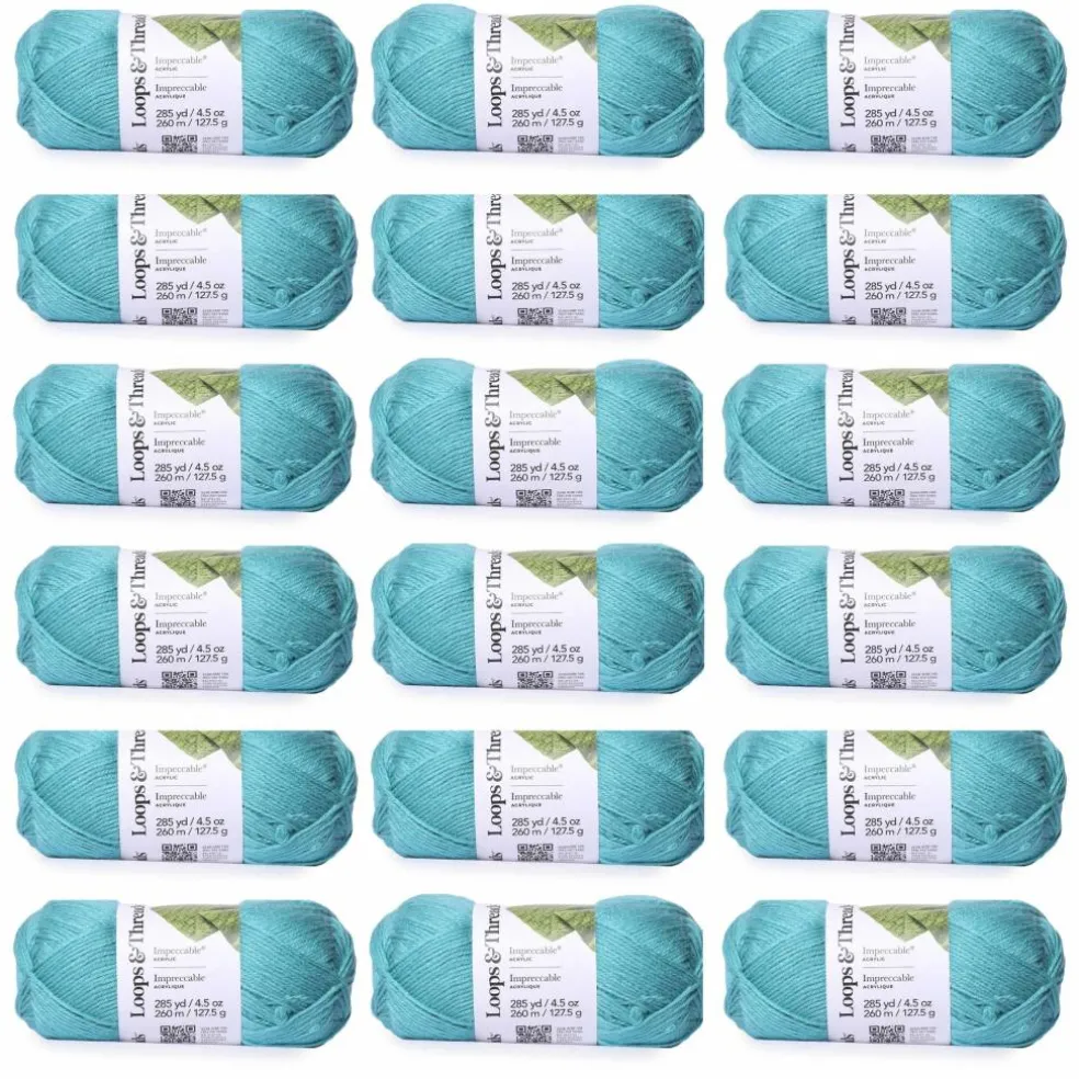 18 Pack: Impeccable® Solid Yarn by Loops & Threads®
