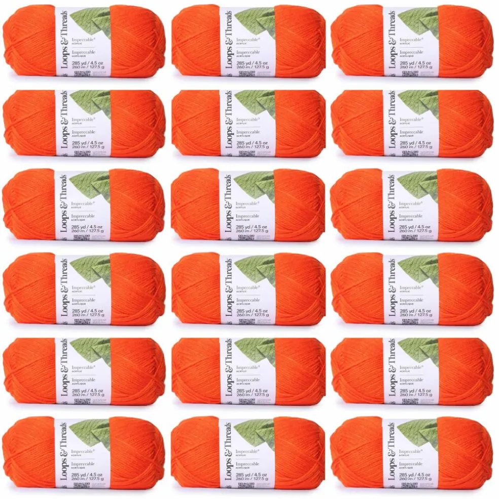 18 Pack: Impeccable® Solid Yarn by Loops & Threads®