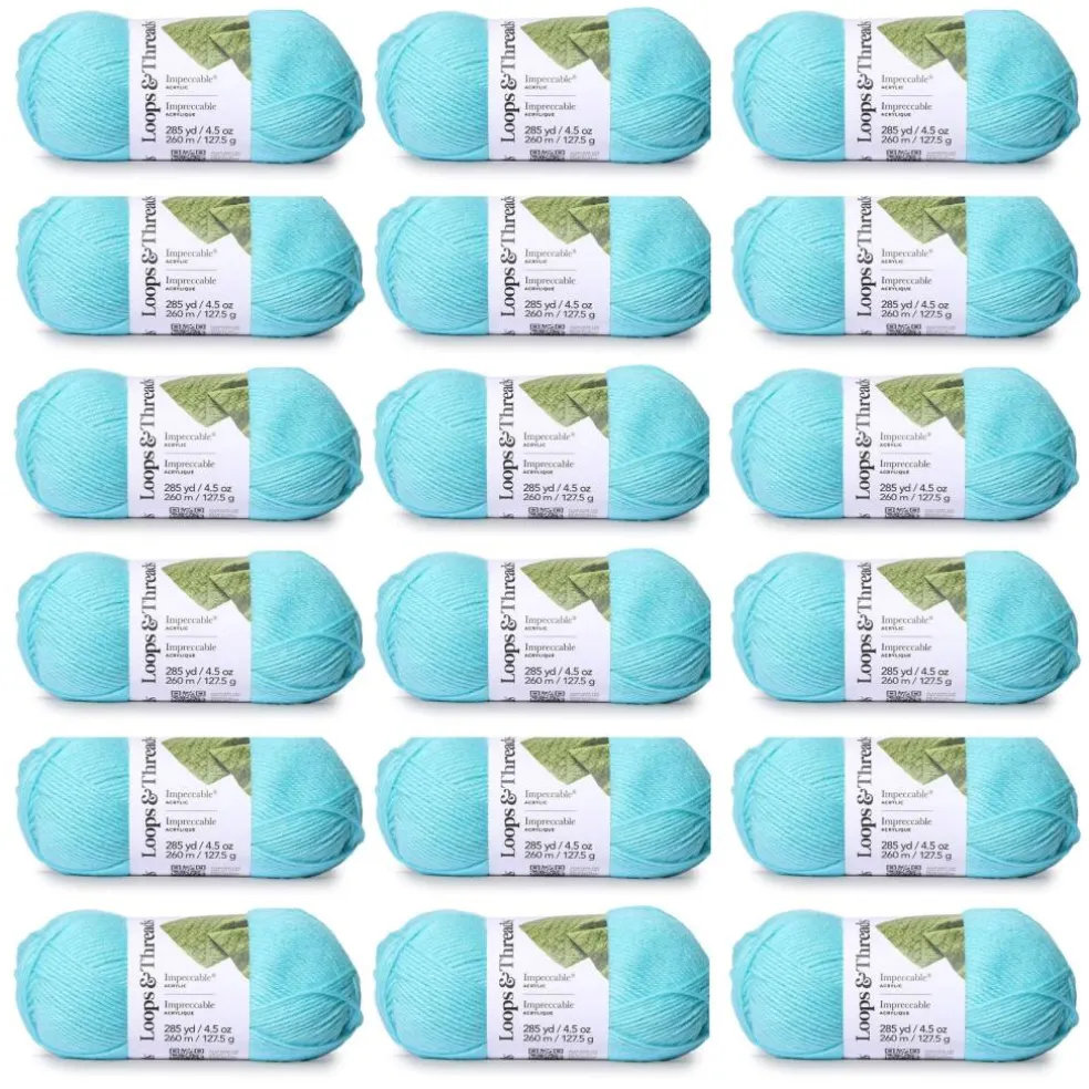 18 Pack: Impeccable® Solid Yarn by Loops & Threads®