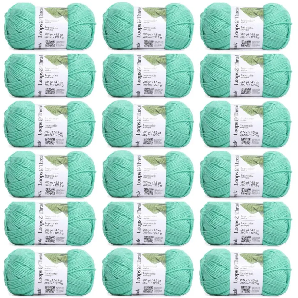18 Pack: Impeccable® Solid Yarn by Loops & Threads®